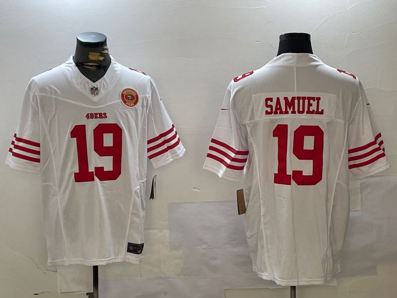 Men San Francisco 49ers #19 Samuel White three generations 2024 Nike Limited NFL Jersey style 10